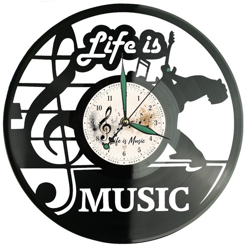 Life music wanduhr musik - life,