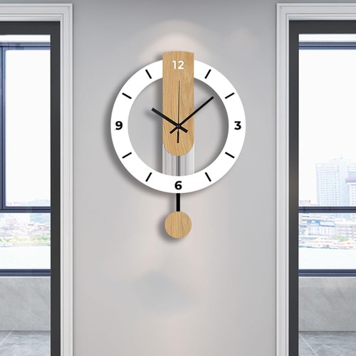 Wanduhr holz mit pendel - holz,