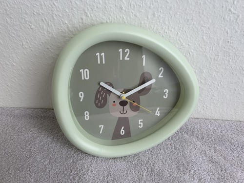Wanduhr kinderuhr motiv hund - wanduhr,