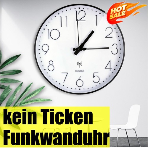 Funkuhr lautlos wanduhr ohne - funkuhr,