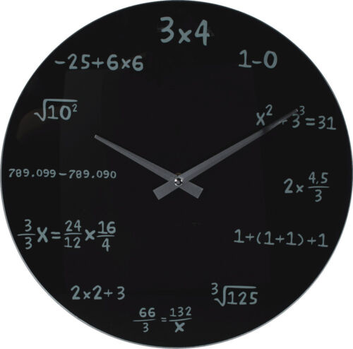Wanduhr mathe uhr glas - uhr, 35cm