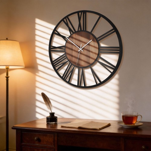 Große wanduhr mit römischen - große,