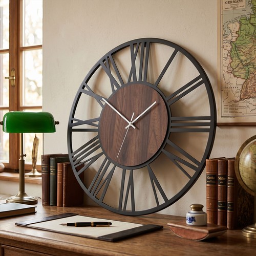 Große wanduhr 60cm mit - große,