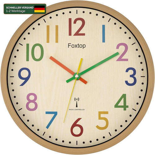 Foxtop funk wanduhr für - foxtop,