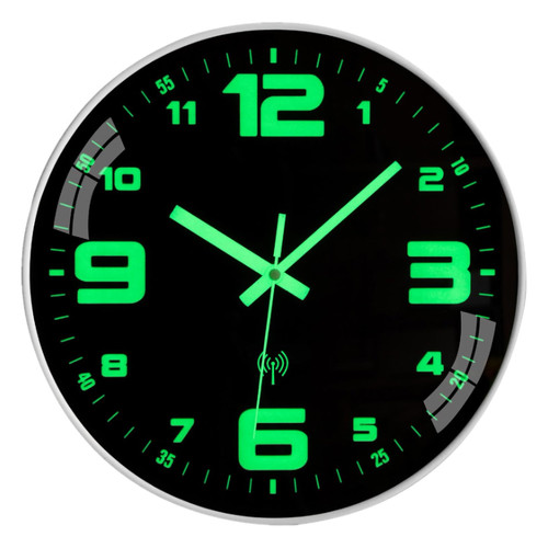 Leuchtende wanduhr analog funk - analog,