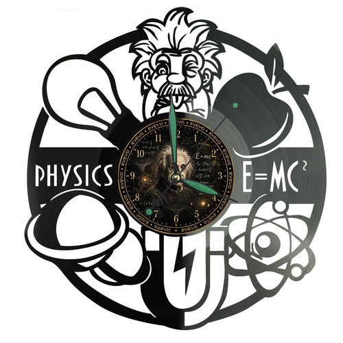 Physik wanduhr albert - physik, einstein