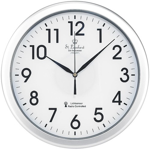 Leonhard funk wanduhr mit - st., funk-wanduhr