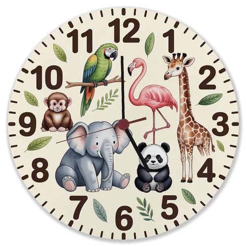 Safari tiere wanduhr aus - safari,