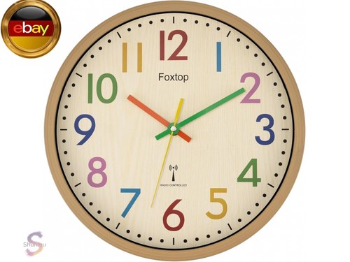 Funk wanduhr für kinder 30cm - wanduhr,