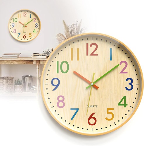 Lernuhr wanduhr 30cm holz - wanduhr,