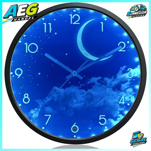 Nachtlicht wanduhr cm - nachtlicht,