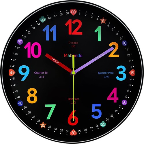 Wanduhr bunt 20cm dekoration - wanduhr,