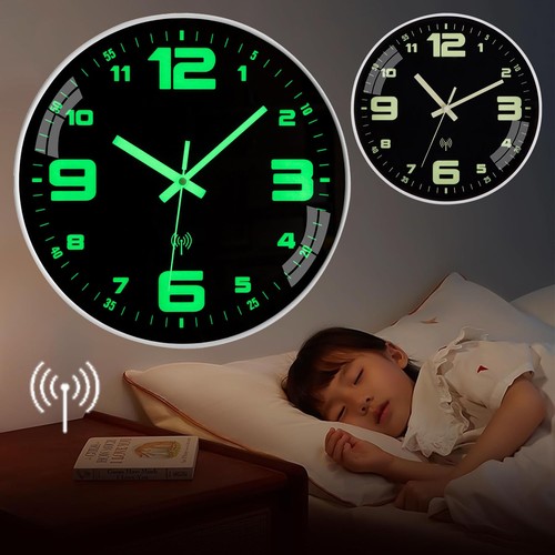 Leuchtend wanduhr funkuhr - leuchtend,