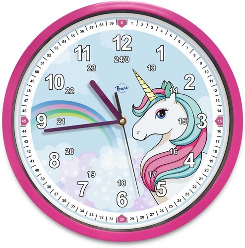 Einhorn kinder wanduhr - einhorn, lautlos