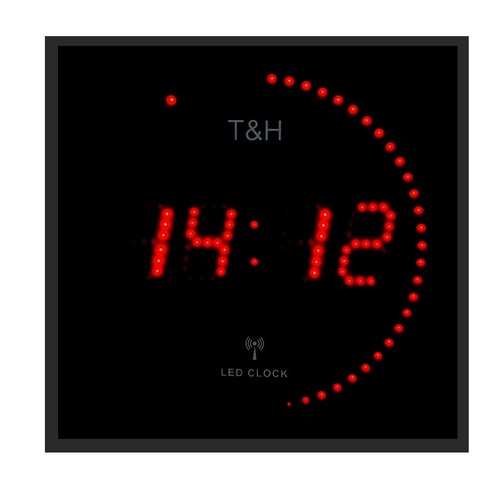 Led funkuhr digitale wanduhr - funkuhr,